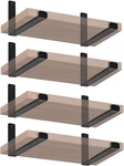 8 Pack - 11.25" X 6" 1.5" J Lip Shelf Brackets Rustic Farmhouse Iron Wal. Fixed Price $43.92.