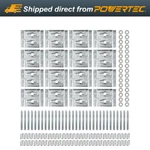 Powertec Surface Mount Corner Brackets For Table Aprons Incl. Hardware, 16 Pk. Fixed Price $53.02.