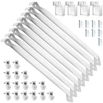 12 Inch Wire Shelf Brackets 8 Pack Metal White Closet Support Clips. Fixed Price $80.15.