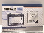 Nib: Emerald Fixed Tv Low Profile Wall Mount, M.# SM-513-306C, Fits 13"-42", 55#. Fixed Price $9.50.