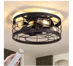 Pacific Core 16 In. Indoor Industrial Round Caged Low Profile Ceiling Fan Remote. Fixed Price $79.90.