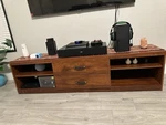 Vidaxl Rustic Tv Stand Entertainment Center Console Storage Wood Cabinet Drawer. Fixed Price $100.00.