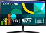 Samsung 27" Essential (S36GD) Series Fhd 1800R Curved Computer Monitor, 100HZ. Fixed Price $150.00.