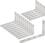 Luomorgo 16 Pcs Shaped Brackets For Shelves - Heavy Duty Stainless Steel Decor. Fixed Price $27.11.