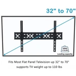 Lcd Led Plasma Tv Wall Mount Bracket Tilt For 32 36 37 42 46 47 50 55 60 65 70". Fixed Price $17.98.