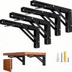 Luckin 12 Inch Folding Shelf Brackets Heavy Duty Collapsible Wall 4PCS. Fixed Price $27.99.