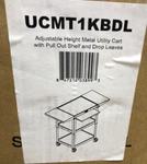 Luxor Adjustable-height Steel Utility Cart Pullout Keyboard Tray, Drop Leaf. Fixed Price $329.45.