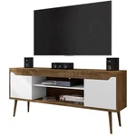 Manhattan Comfort Bradley Wood Stand Up To 60" In Brown/white. Fixed Price $218.45.