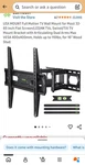 Usx Mount Full Motion Tv Wall XMM021 Black 26-65" Vesa 400X400. Fixed Price $27.46.