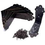 Mcredy Antique Box Corner Guards Bronze Decorative Brackets 10PCS. Fixed Price $10.03.