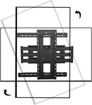 Portrait Swivel Tv Wall Mount, 90 Vertical Screen Bracket Tilt Rotate Arm Fits. Fixed Price $266.99.