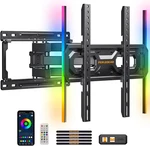 Led Wall Mount With Music Sync For 26-65" Tvs, Swivel & Tilt, Max 99 Lbs. Fixed Price $106.99.
