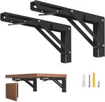 8-INCH Foldable Shelf Brackets For Diy Folding Shelves Tables, Collapsible.... Fixed Price $21.07.
