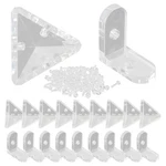 Piutouyar 20 Pack Acrylic Corner Brackets, Clear L-shaped & Triangle. Fixed Price $14.16.