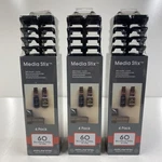 Lot X3 Atlantic Media Stix Wall Mounts Mounted Cd Dvd Holder Rack 4 Pack. Fixed Price $74.00.
