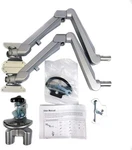 New Esi Dual Monitor Arm Silver EDGE2-V4-SLV. Fixed Price $129.99.