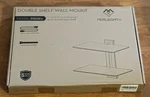 Perlesmith Double Shelf Wall Mount Model # PSDSK2. Fixed Price $35.00.