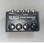 Rolls MX42 Stereo Mini Mixer Rca INPUTS(4) And OUTPUTS(1) Used. Fixed Price $40.00.