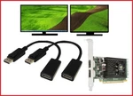 Dell Optiplex 3010 3020 7010 7020 9010 9020 Tower Video Card, Dual Hdmi Adapters. Fixed Price $34.95.