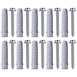 Jieyao 10 Pcs Concrete Wall Anchors And Screws Kit For Tv Mount Installation,.... Fixed Price $13.88.