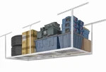 Fleximounts Overhead Garage Ceiling Hanging Storage Rack, 3X8 Ft White GR38 750#. Fixed Price $242.99.