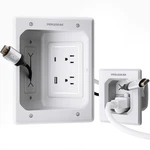 Perlegear Tv In-wall Cable Management Kit, Usb And Typ Ports Cord Hider For. Fixed Price $121.08.