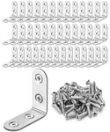 Bates- Brackets For Wood, 40 Pack With 160 Pcs Screws, 1.5"X1.5", Stainless. Fixed Price $24.66.