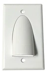 Bulk Cable Wire Bullnose Single Gang Wall Plate Face Cover - White. Fixed Price $7.95.