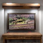 32" To 75" Inch Frame For Samsung The Tv, Rustic Dark Wood Finish. Fixed Price $171.70.