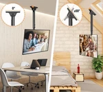 Flip Down Tv Mount, Manual Folding Ceiling 26'' To 65'' Swivel And Tilt. Fixed Price $44.90.