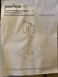 New-ceiling/desktop Swivel Mount, Peerless HP432-002 Desktop, Counter, Black.. Fixed Price $63.00.