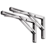 Yumore Folding Bracket 18",HEAVY Duty Stainless Steel Collapsible Shelf.... Fixed Price $44.29.
