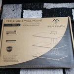 Perlesmith Floating Wall Mounted Triple Shelf Av -up To 16.5LBS. Fixed Price $35.99.