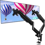 Suptek Dual Monitor Mount Stand-height Adjustable Gas Spring Arm Desk.... Fixed Price $48.05.