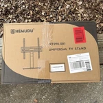 Hemudu Universal Stand HT09B-001, 27"-60" Tvs, Color Black. Fixed Price $12.95.