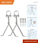 Antenna Wall Mount Heavy-duty Iron 16 Inch Windproof Mast Bracket For Outdoor Tv. Fixed Price $69.99.