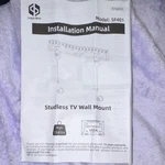 Supcline SF401 Studless Tv Wall Mount 154 Lbs Vesa 400X400MM Black. Fixed Price $21.50.