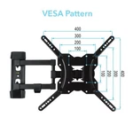 55 In Free Motion Tv Wall Mount. Fixed Price $32.99.