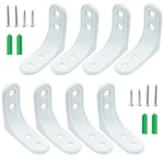 Jiozermi 8 Pcs Heavy Duty White Brackets, 2 X Inch Wall Shelf W.... Fixed Price $15.76.