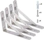 Wszda 10 Inch Shelf Brackets, 4 Pieces Of Stainless Steel Solid H.... Fixed Price $33.26.