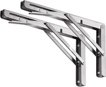 Yumore Folding Shelf Bracket 18",HEAVY Duty Stainless Steel 18INCH, Silver. Fixed Price $45.82.
