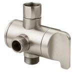 Bright Showers Arm Diverter Valve For Hand Held Brushed Nickel. Fixed Price $18.99.
