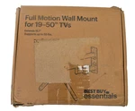 Best Buy Essentials Full Motion Tv Wall Mount For 19-50" Up To 55 Lbs. Fixed Price $34.50.