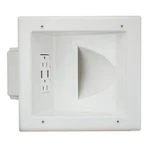 Data Comm Electronics 45-0231-WH Usb Recessed Media Outlet Box, In-wall Cable.... Fixed Price $46.05.