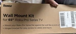 Roku Tv 65" Pro Series Wall Mount Kit Brand New Unopened Box. Fixed Price $60.00.