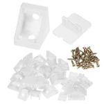 Meterxity 20-PACK L-shape Corner Brace, 0.78 0.71 In Nylon Plastic White. Fixed Price $12.50.