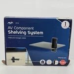 Avf Steel Wall Mounted Component Shelving System With 1 Shelves Black. Fixed Price $29.95.