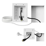 Mount-it! In-wall Tv Cable Management Kit With Recessed Power Triple Outlet.... Fixed Price $79.95.