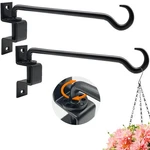 Greemov 16 Inch 2 Pack Swivel Plant Hangers Outdoor Heavy Duty Black Iron Pl.... Fixed Price $38.45.