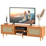 Easycom Rattan Stand For 65 Inch Farmhouse 151-TVST Nature. Fixed Price $162.98.